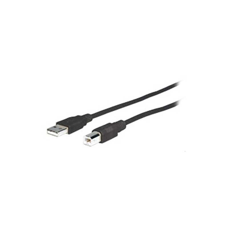 Comprehensive Standard 25' USB 2.0 Male to Male Data Transfer Cable, Black image 1