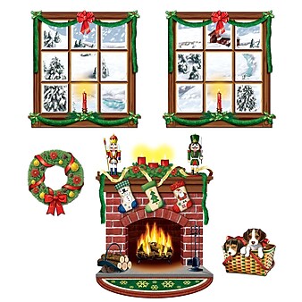 Beistle 15" - 49" Indoor Christmas Decor Props, 10/Pack