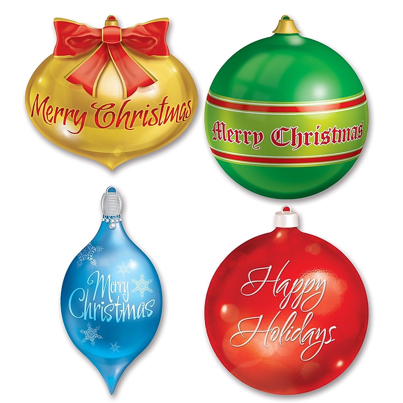 Beistle Christmas Ornament Cutouts, 12/Pack (22826) image 1