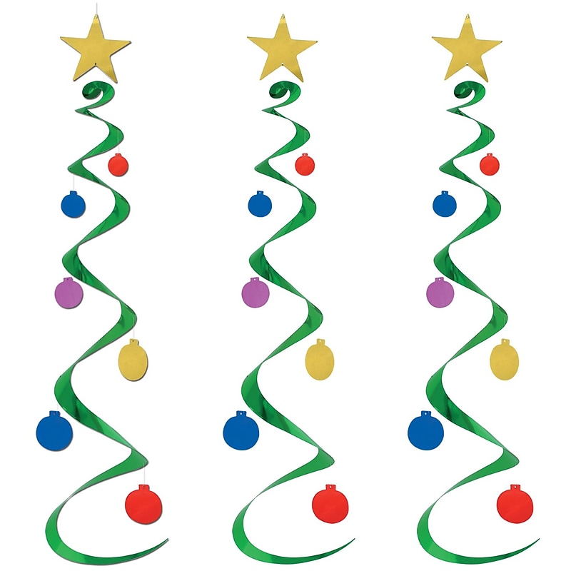 Beistle Christmas Tree Whirls, 9/Pack (20050) image 1