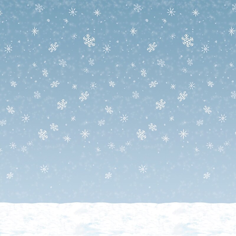 Beistle Winter Sky Backdrop (20201) image 1