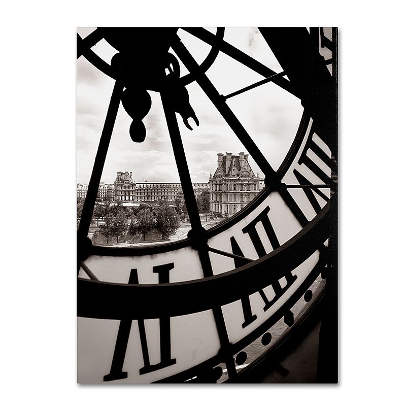 Trademark Fine Art 'Big Clock' 35" x 47" Canvas Art image 1