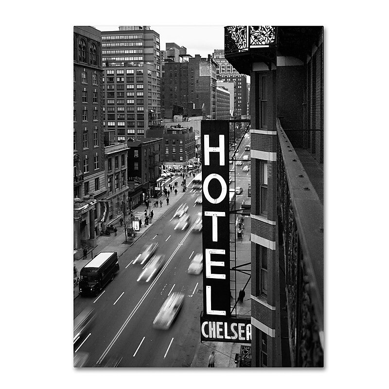 Trademark Fine Art 'Chelsea Black and White' 14" x 19" Canvas Art image 1