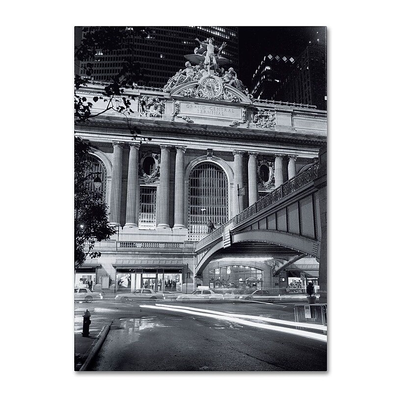 Trademark Fine Art 'Grand Central Night' 24" x 32" Canvas Art image 1