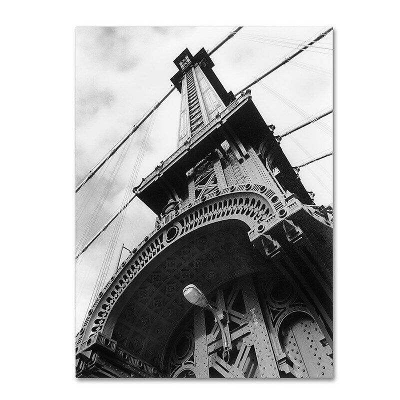 Trademark Fine Art 'Manhattan Bridge Detail' 24" x 32" Canvas Art image 1