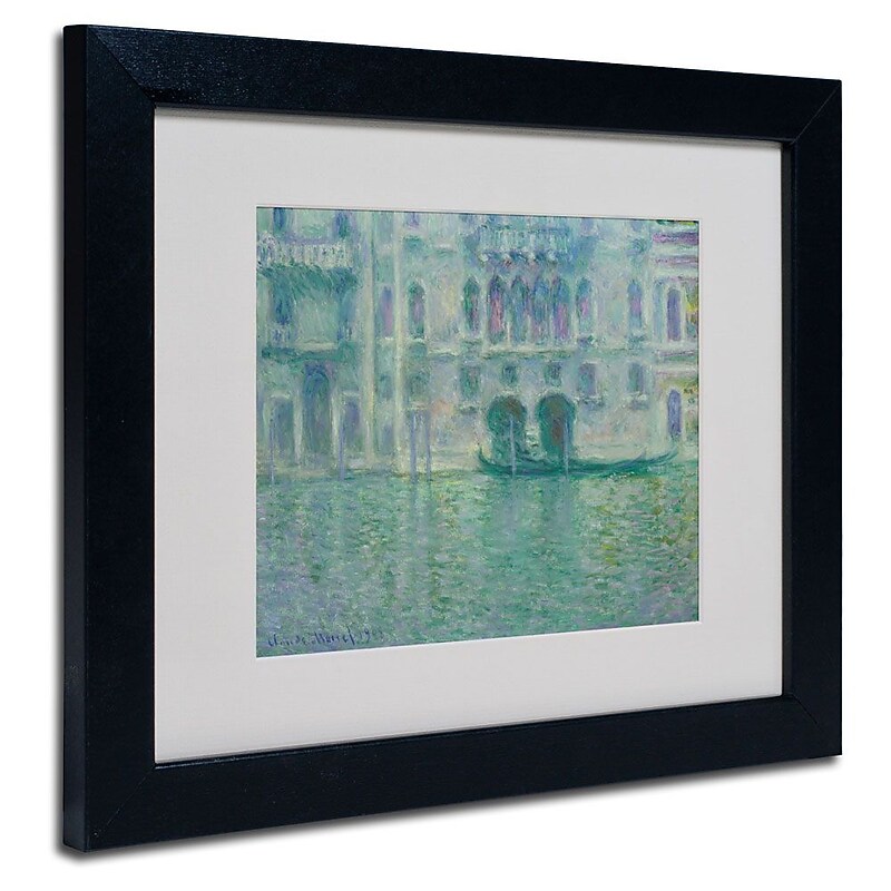 Trademark Fine Art 'Palazzo da Mula Venice' 11" x 14" Black Frame Art image 1
