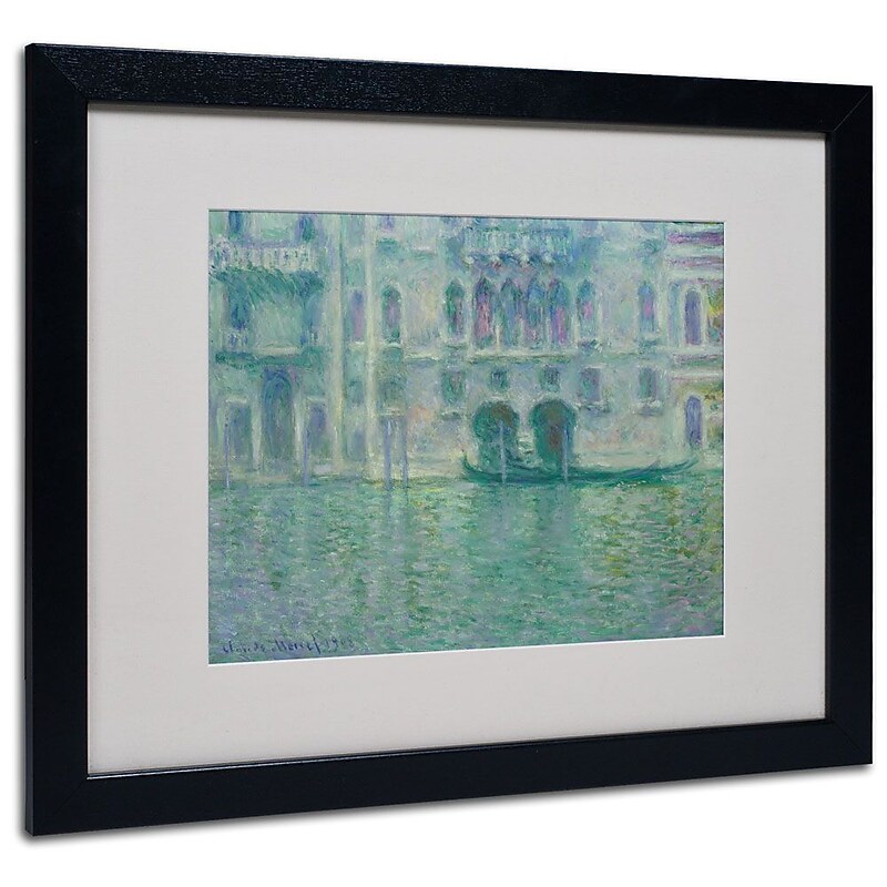 Trademark Fine Art 'Palazzo da Mula Venice' 16" x 20" Black Frame Art image 1