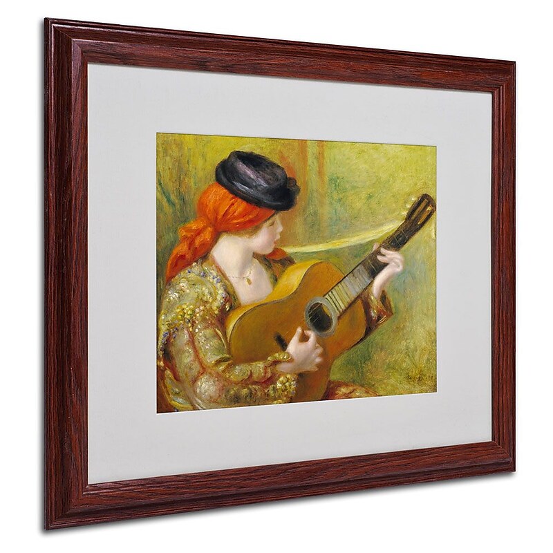 Trademark Fine Art 'Young Spanish Woman' 16" x 20" Wood Frame Art image 1