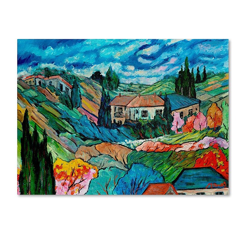Trademark Fine Art 'Valley House' 14" x 19" Canvas Art image 1