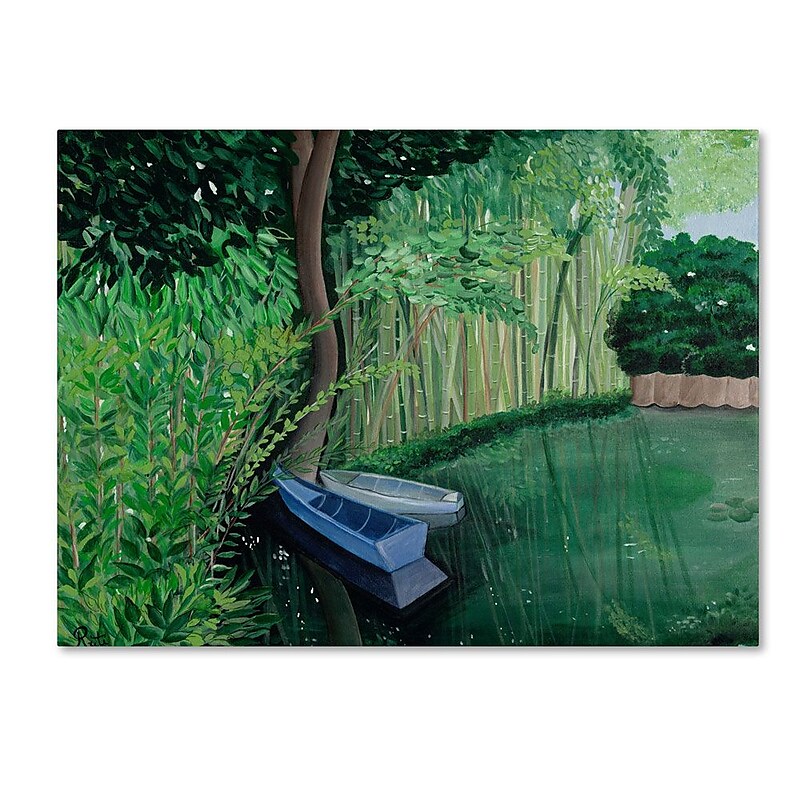 Trademark Fine Art Two Boats' 18" x 24" Canvas Art image 1