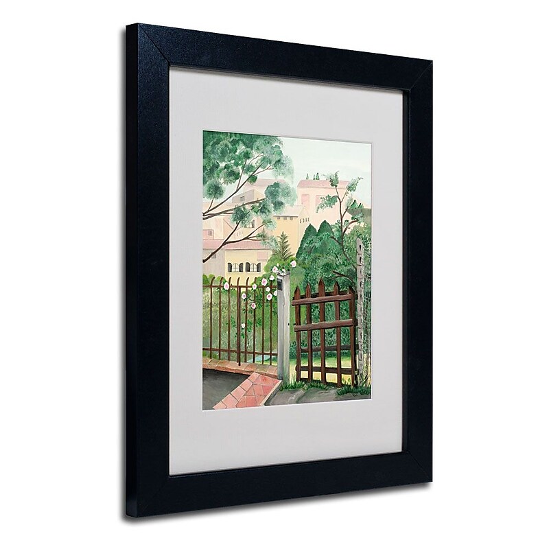 Trademark Fine Art Valley Homes' 11" x 14" Black Frame Art image 1