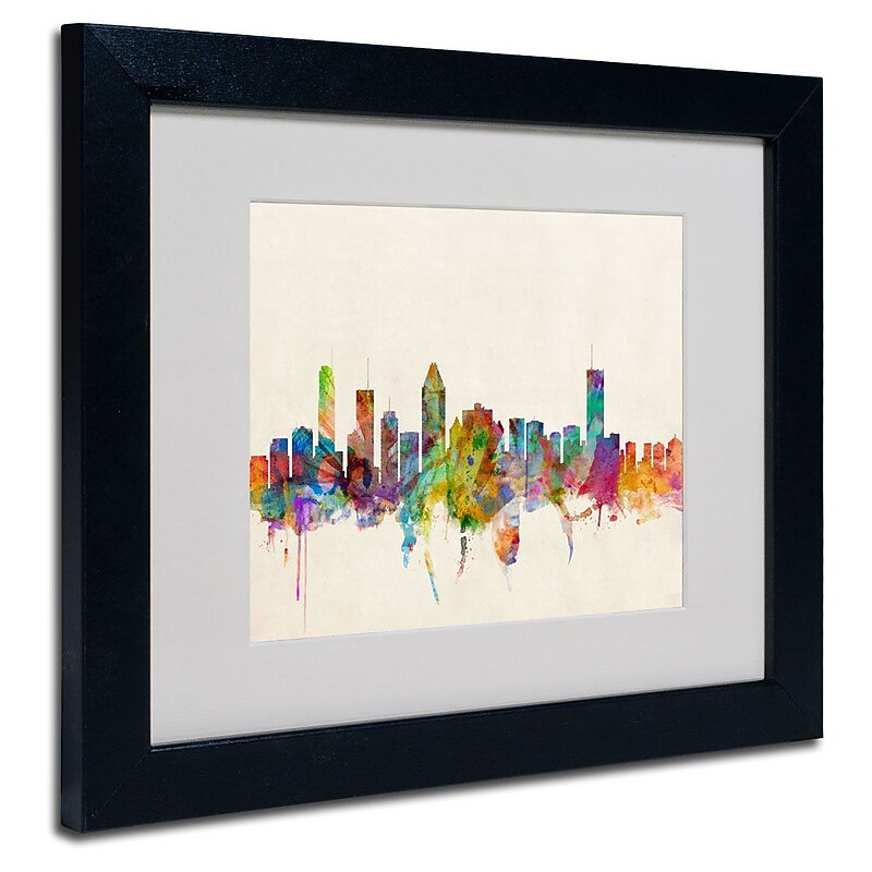 Trademark Fine Art 'Montreal, Canada' 11" x 14" Black Frame Art image 1