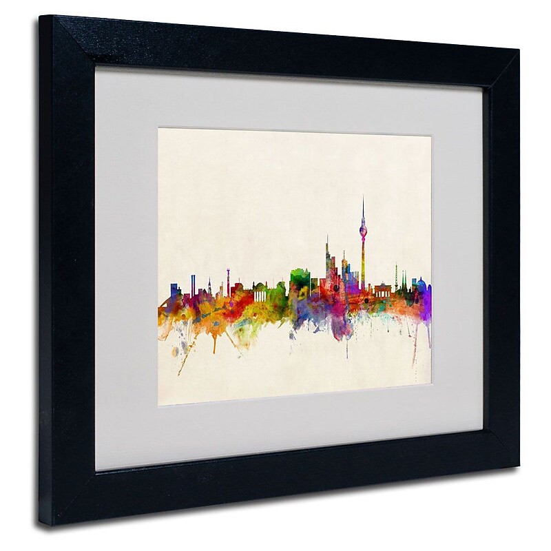 Trademark Fine Art 'Berlin, Germany' 11" x 14" Black Frame Art image 1
