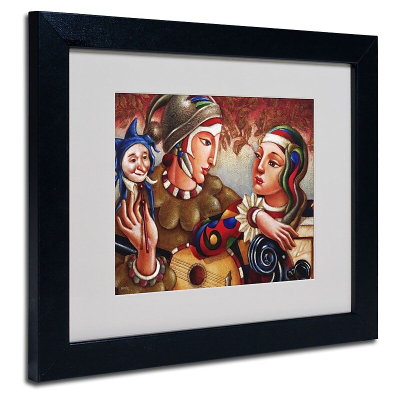 Trademark Fine Art 'Romanza' 11" x 14" Black Frame Art image 1