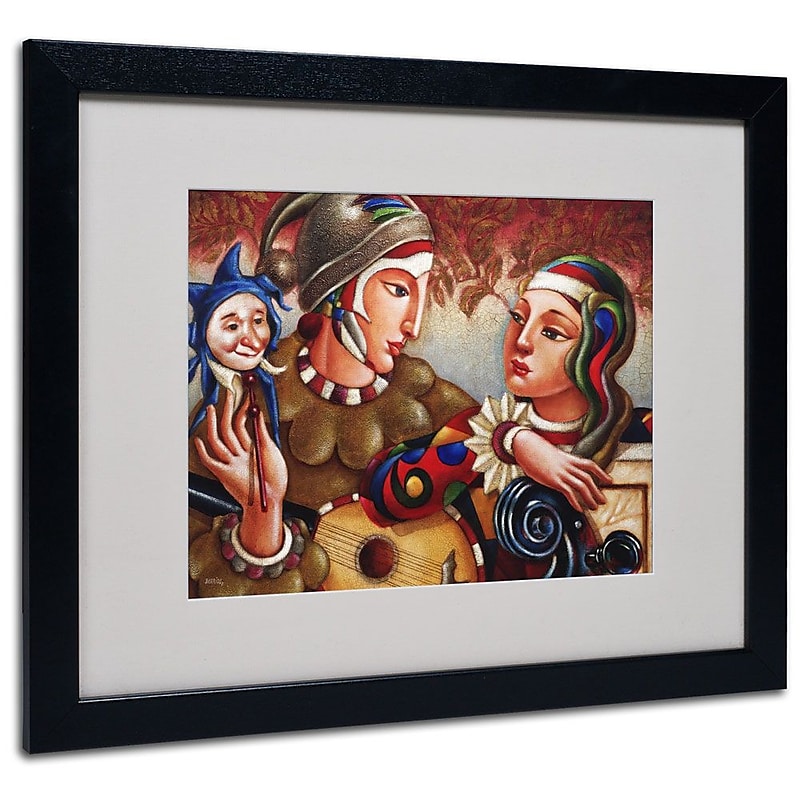 Trademark Fine Art 'Romanza' 16" x 20" Black Frame Art image 1