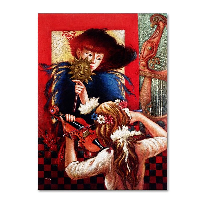 Trademark Fine Art 'Window Music' 18" x 24" Canvas Art image 1
