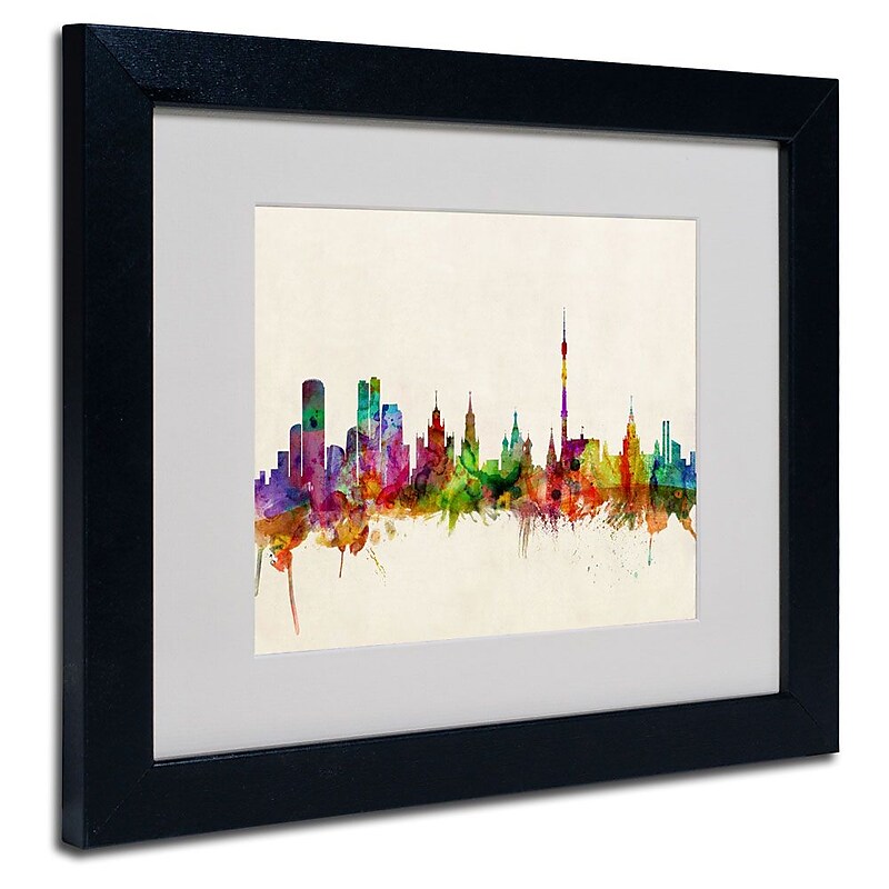 Trademark Fine Art 'Moscow, Russia' 11" x 14" Black Frame Art image 1