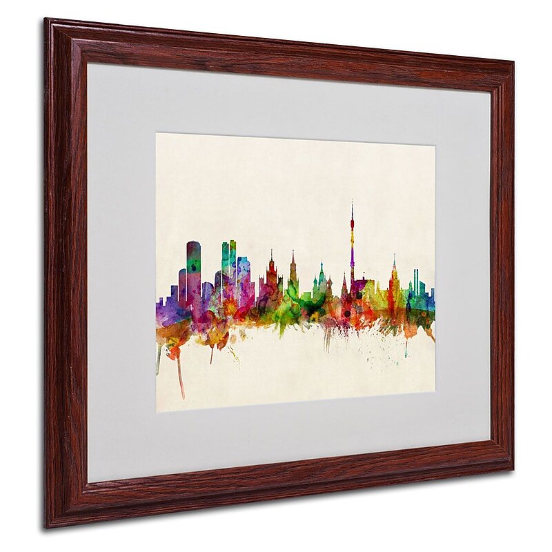 Trademark Fine Art 'Moscow, Russia' 16" x 20" Wood Frame Art image 1
