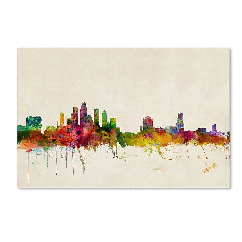 Trademark Fine Art 12" x 19" Wooden Frame Tampa Florida image 1