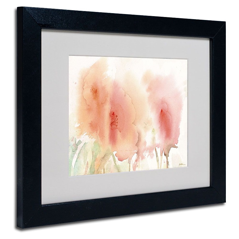 Trademark Fine Art 'Coral Composition' 11" x 14" Black Frame Art image 1