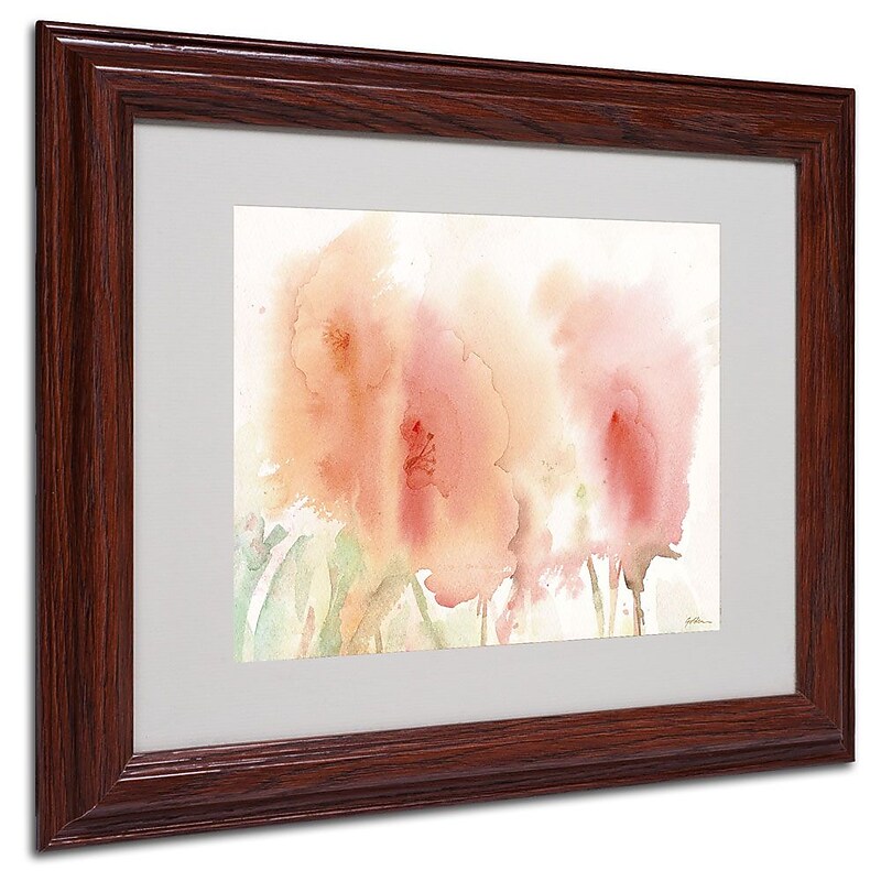 Trademark Fine Art 'Coral Composition' 11" x 14" Wood Frame Art image 1