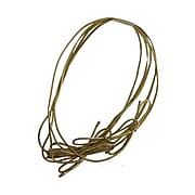 JAM Paper® Elastic String Ties, Large, 22 Loop, Gold Metallic, Packs of 50 (6564974B50)