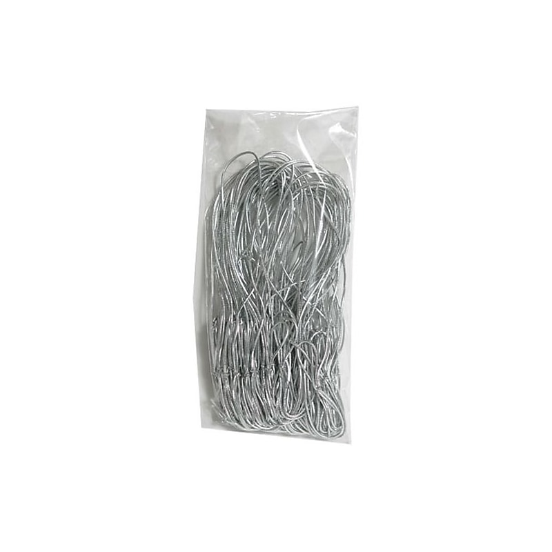 JAM Paper String Ties, Silver Metallic, 50/Pack (6564975B50) image 1