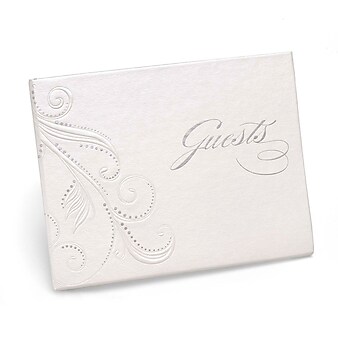 HBH™ Swirl Dots Guest Book, White