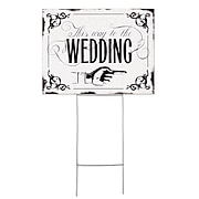 HBH™ Vintage This Way to the Wedding Yard Sign