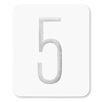 HBH™ Silver Foil Table Numbers Cards "1-40"