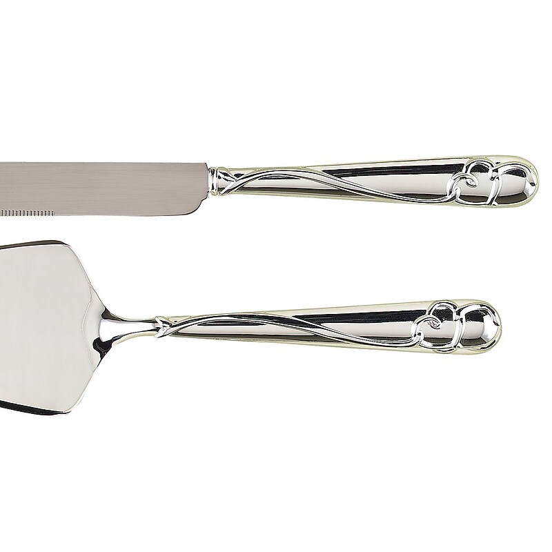Hortense B. Hewitt, Graceful Heart Serving Set With Silver-Plated Handles image 1
