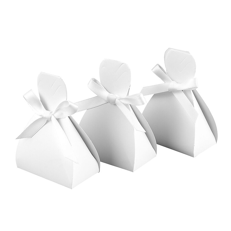 HBH™ Dress Favor Boxes, White image 1
