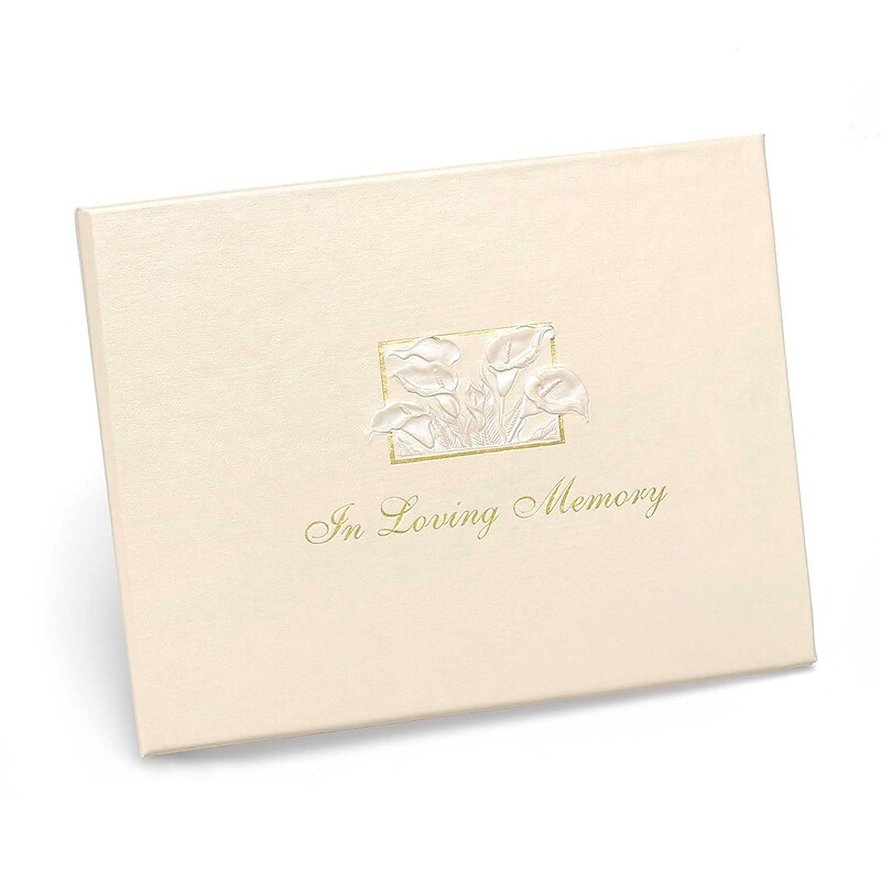 HBH™ "In Loving Memory" Guest Book, Ivory image 1