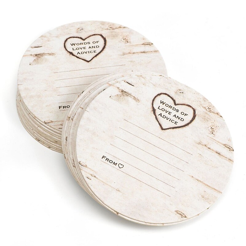 HBH™ Woodgrain Design Coasters, White image 1