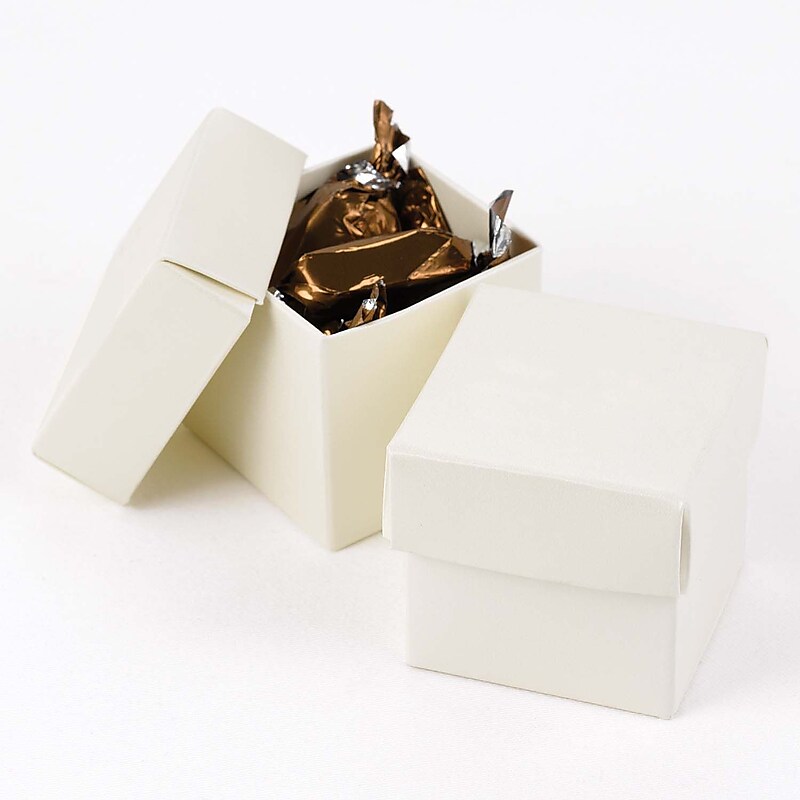 HBH™ 2-Piece Mix-and-Match Favor Boxes, Ivory Shimmer image 1