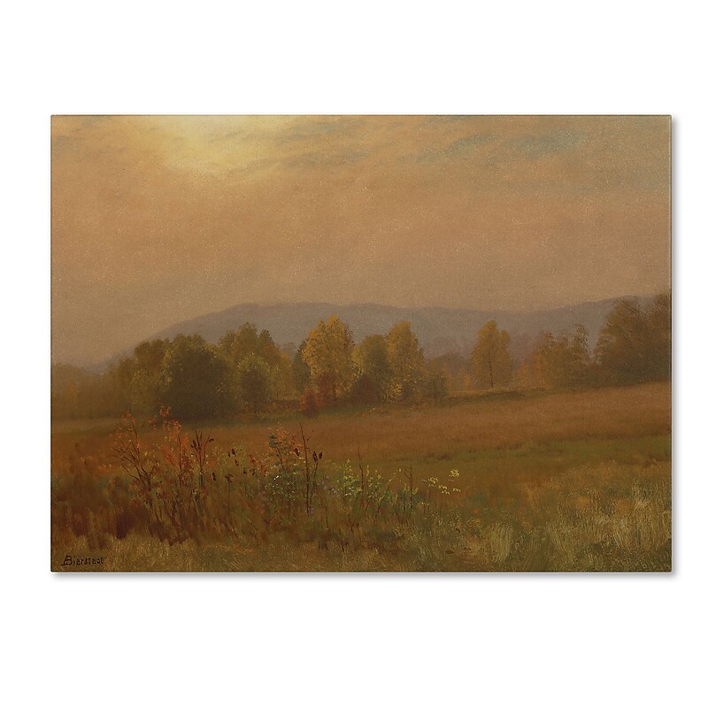 Trademark Fine Art 'Autumn LandScape New England' 18" x 24" Canvas Art image 1