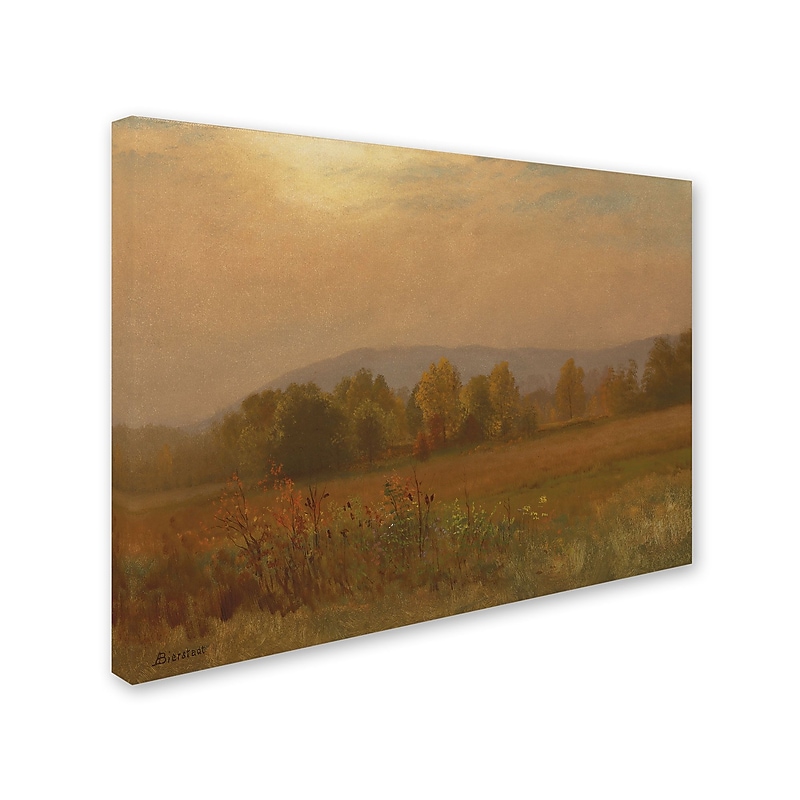 Trademark Fine Art 'Autumn LandScape New England' 35" x 47" Canvas Art image 1