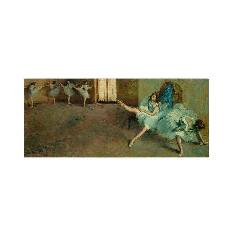 Trademark Fine Art 'Before the Ballet 1890-92' 20" x 47" Canvas Art image 1