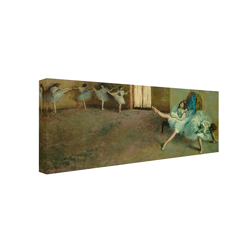Trademark Fine Art 'Before the Ballet 1890-92' 10" x 24" Canvas Art image 1