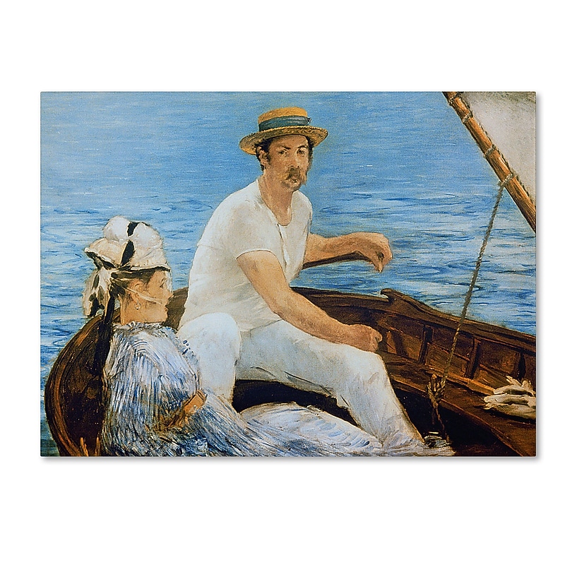 Trademark Fine Art 'Boating 1874' 24" x 32" Canvas Art image 1