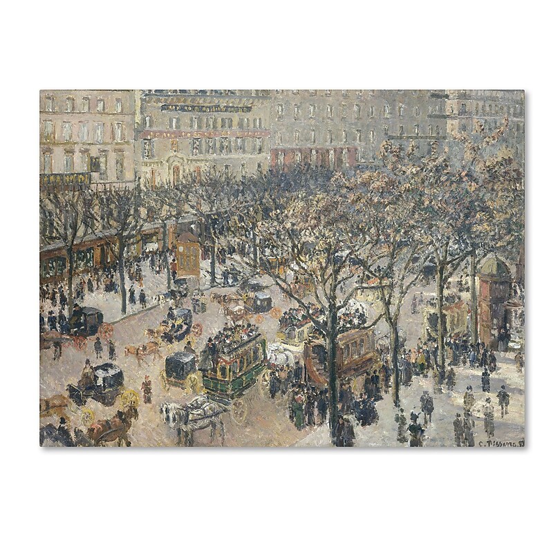 Trademark Fine Art 'Boulevard des Italiens 1897' 35" x 47" Canvas Art image 1