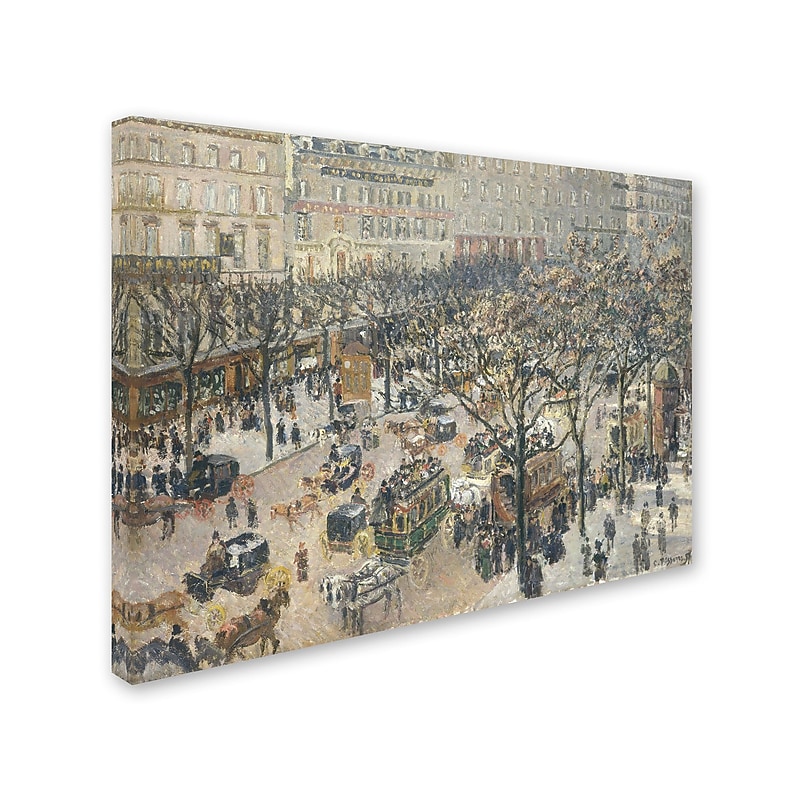 Trademark Fine Art 'Boulevard des Italiens 1897' 18" x 24" Canvas Art image 1