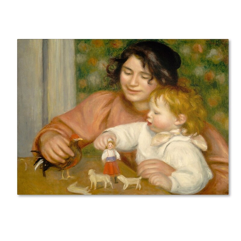 Trademark Fine Art 'Child With Toys 1895-96' 24" x 32" Canvas Art image 1