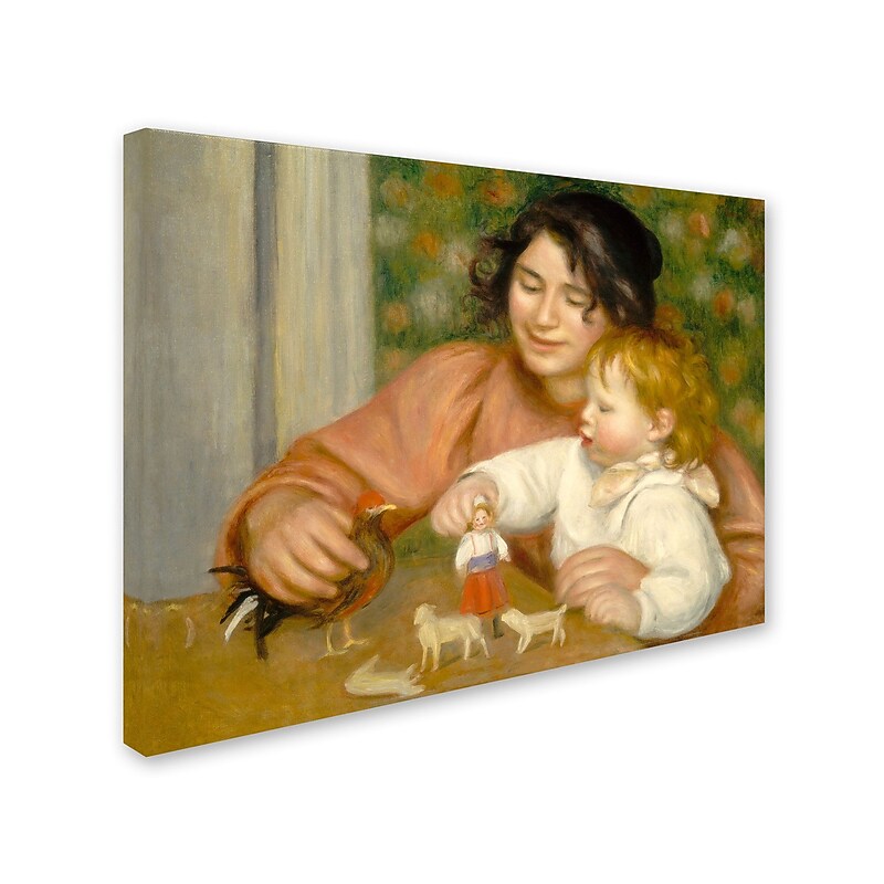 Trademark Fine Art 'Child With Toys 1895-96' 14" x 19" Canvas Art image 1