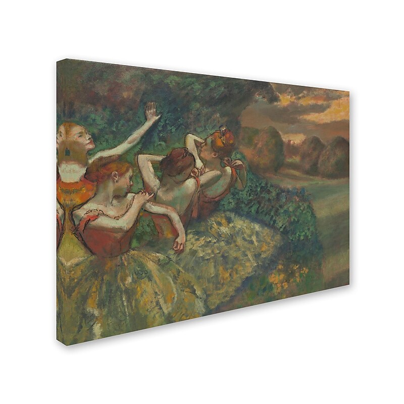 Trademark Fine Art 'Four Dancers 1899' 35" x 47" Canvas Art image 1