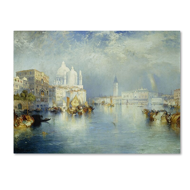 Trademark Fine Art 'Grand Canal Venice 1903' 14" x 19" Canvas Art image 1