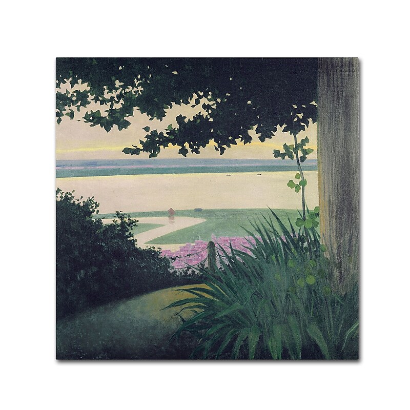 Trademark Fine Art 'Honfleur and the Baie' 35" x 35" Canvas Art image 1