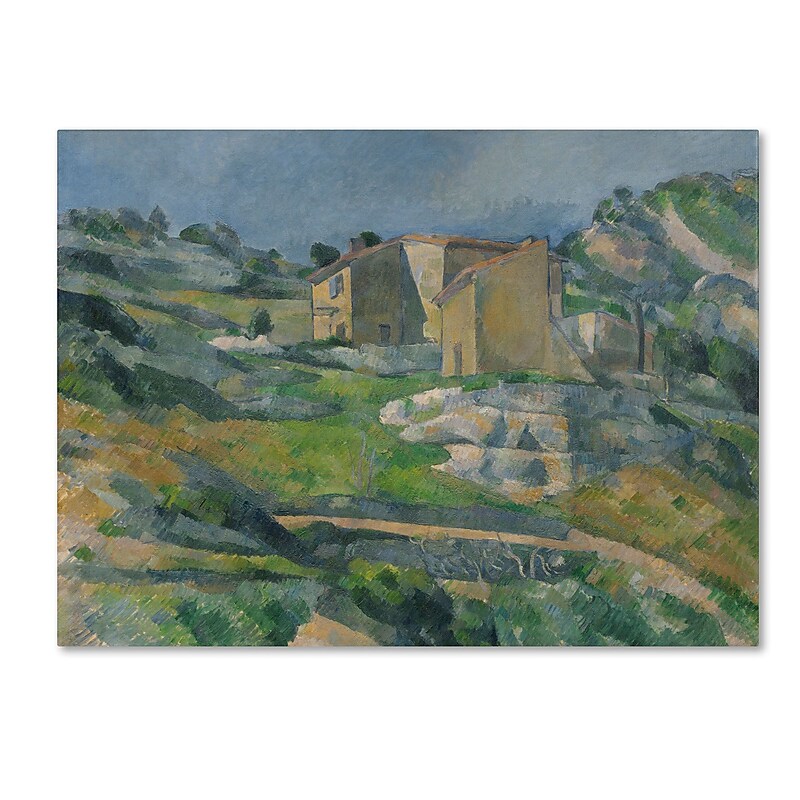 Trademark Fine Art 'Houses In the Provence 1833' 35" x 47" Canvas Art image 1