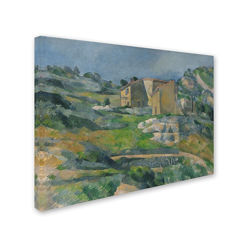 Trademark Fine Art 'Houses In the Provence 1833' 24" x 32" Canvas Art image 1