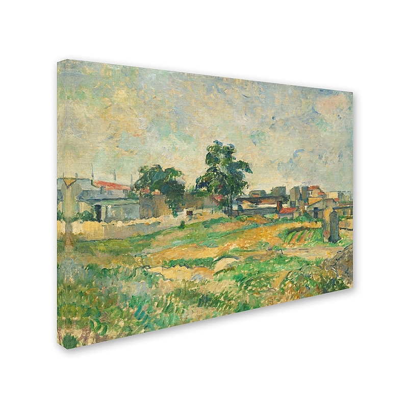 Trademark Fine Art 'LandScape Near Paris 1876' 35" x 47" Canvas Art image 1